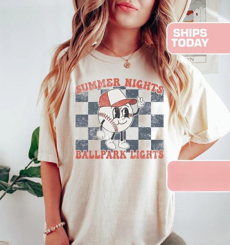 Baseball Game Day Tshirt, Baseball Shirt For Women, Sports Mom Shirt, Mothers Day Gift, Family Baseball Shirt, Oversized Tee