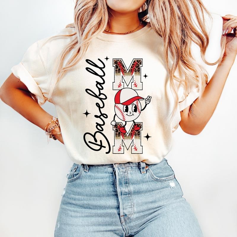 Baseball Mom T-Shirt, Baseball T-Shirt, Sports T-Shirt, Baseball Mama Shirt