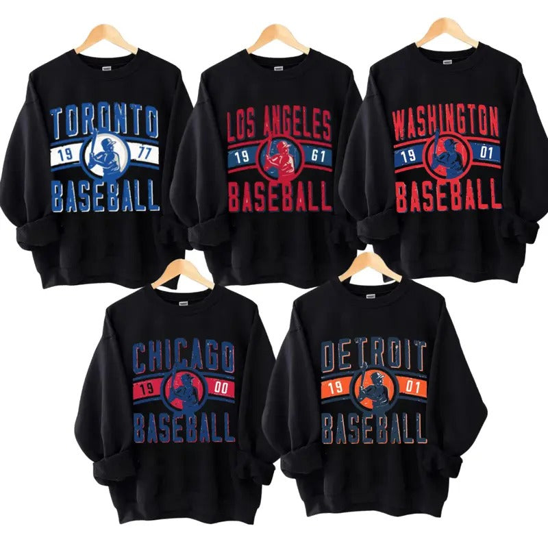 Baseball Shirt, Vintage Baseball Crewneck Sweatshirt_ T-Shirt, Retro Baseball Shirt, Game Day Shirt, Gif For Fan men's sweatshirts