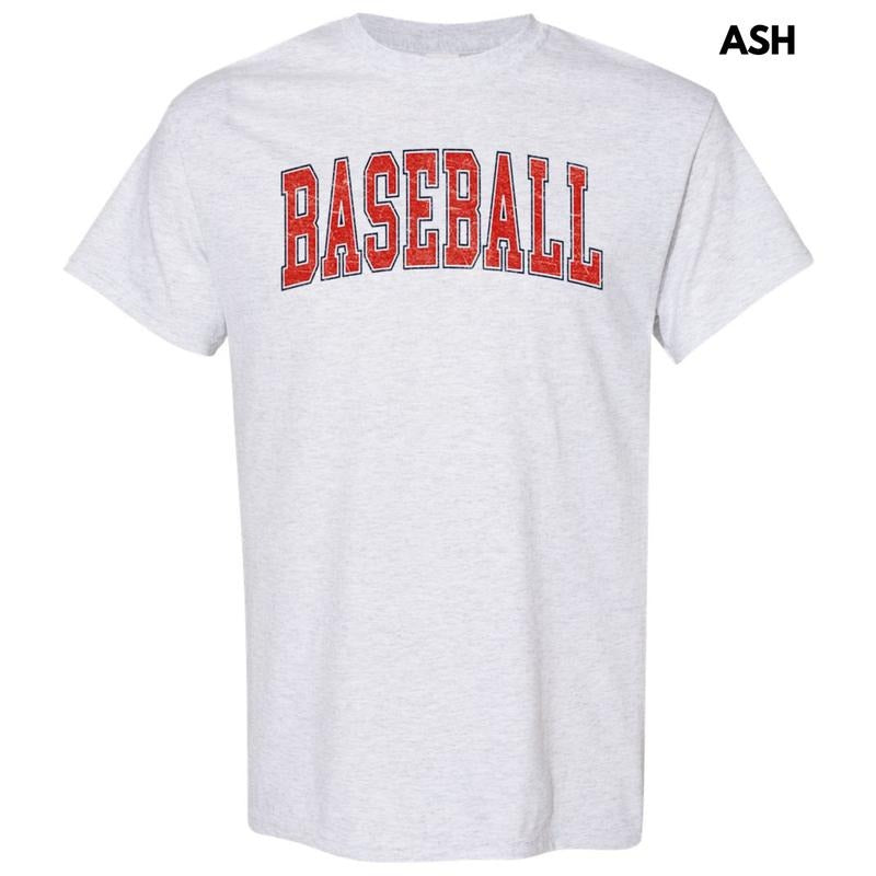 Baseball Varsity Letter Gildan Short Sleeve T-Shirt