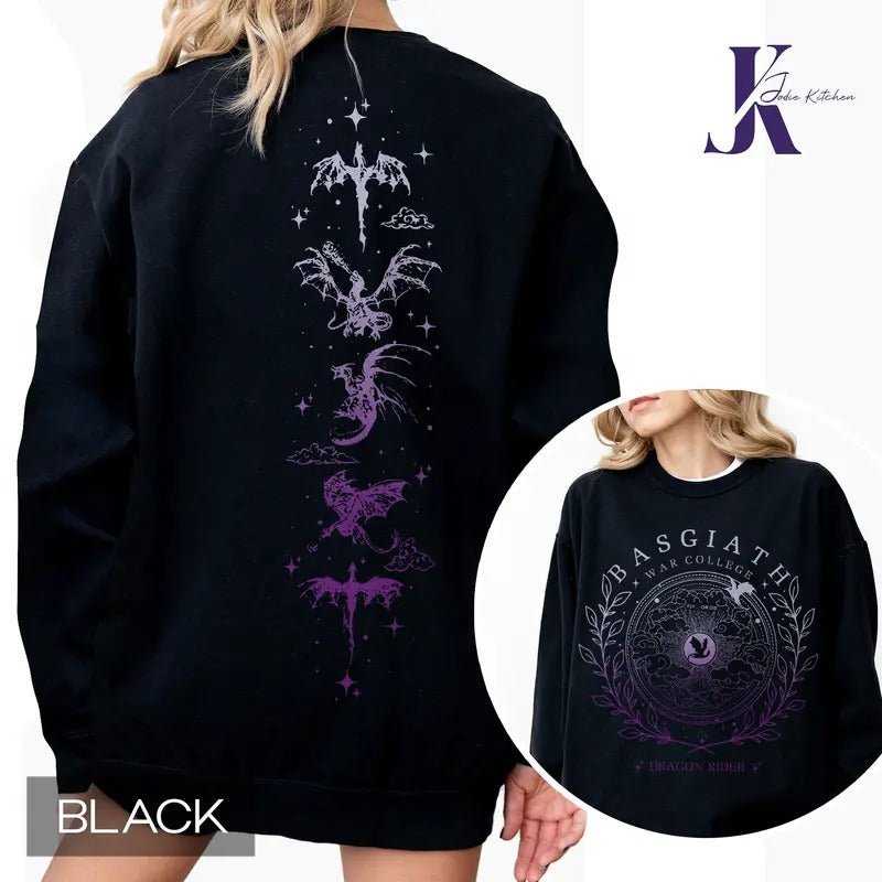 Basgiath War College Shirt, Fourth Wing Shirt, Bookish Shirt, Fourth Wing, Basgiath Merch, Dragon Rider, Bookish Hoodie,...