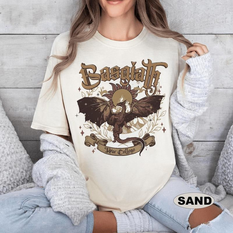 Basgiath War College Shirt, Fourth Wing Shirt, Dragon Ridder Rebecca Yoros Shirt, Fourth Wing Violet Sorrengail Bookish...
