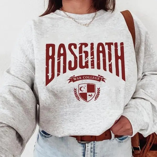 Basgiath War College Sweatshirt Fourth Wing , Dragon Rider Sweater Bookish T-Shirts, Hoodie | WearSparks.com