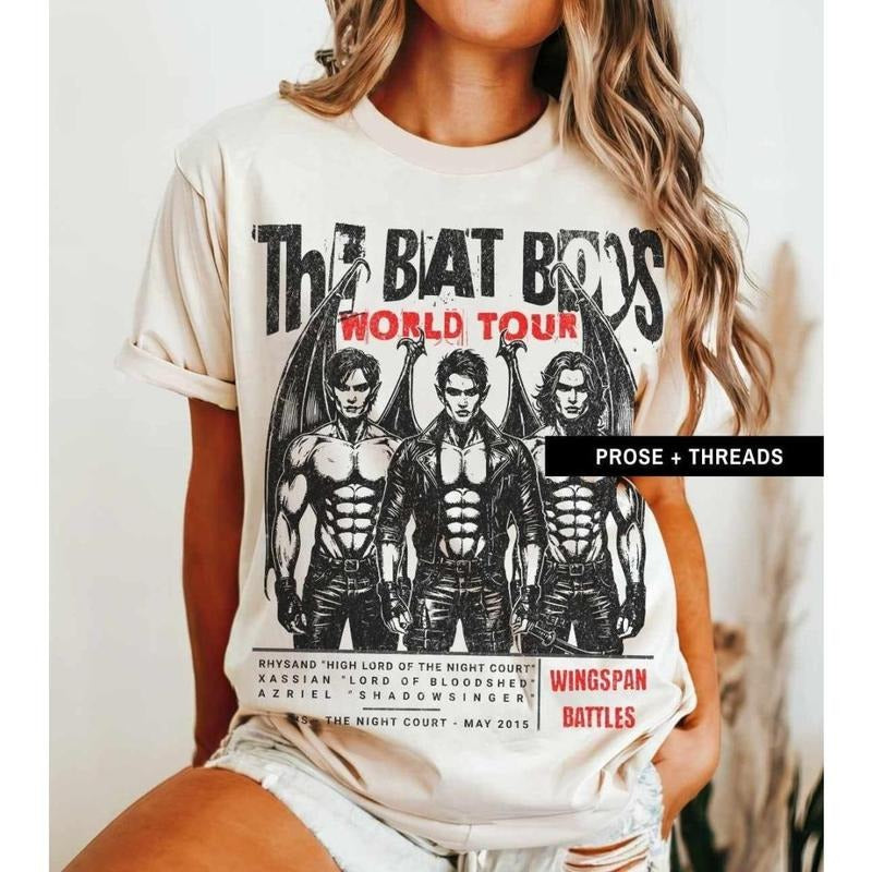 Bat Boys ShirtACOTAR Merch Rhysand Cassian Sarah J Maas Merch Wingspan ACOMAF Sarah J Maas Acotar Gifts Booktok Merch Bookstagram