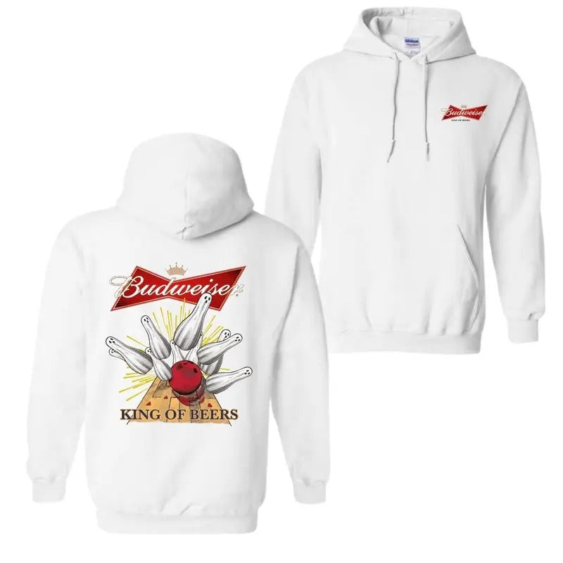 Bbudweiser King Of Beer Retro T Shirt, Hoodie 2 Sides Full Color Sweatshirt | WearSparks.com