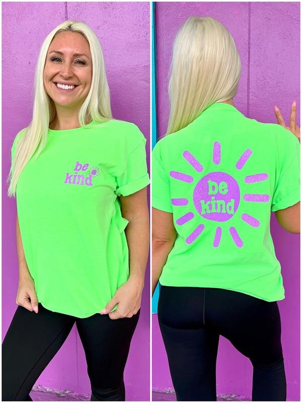 Be Kind Sunshine Lime Sorbet Tee