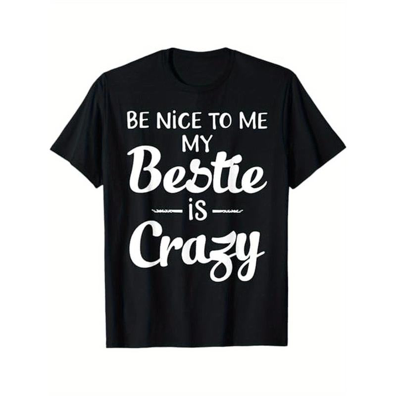 Be Nice to Me" Funny Bestie Gift T-Shirt - 100% Cotton, Perfect for Halloween, Thanksgiving & Christmas, Black Made in USA