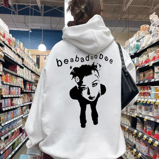 Beabadoobeee Y2k Hoodie On Back, Casual Wear, Indie Music Merch, Unisex Sweater Pullover Tee