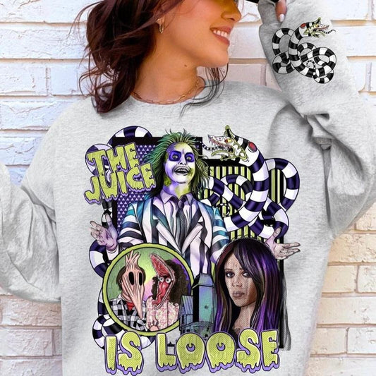 BeetleJuice Halloween 80s Movie Unisex Sweatshirt, Beetlejuice 1988 Movie shirt, Vintage Horror Beetlejuice Shirt