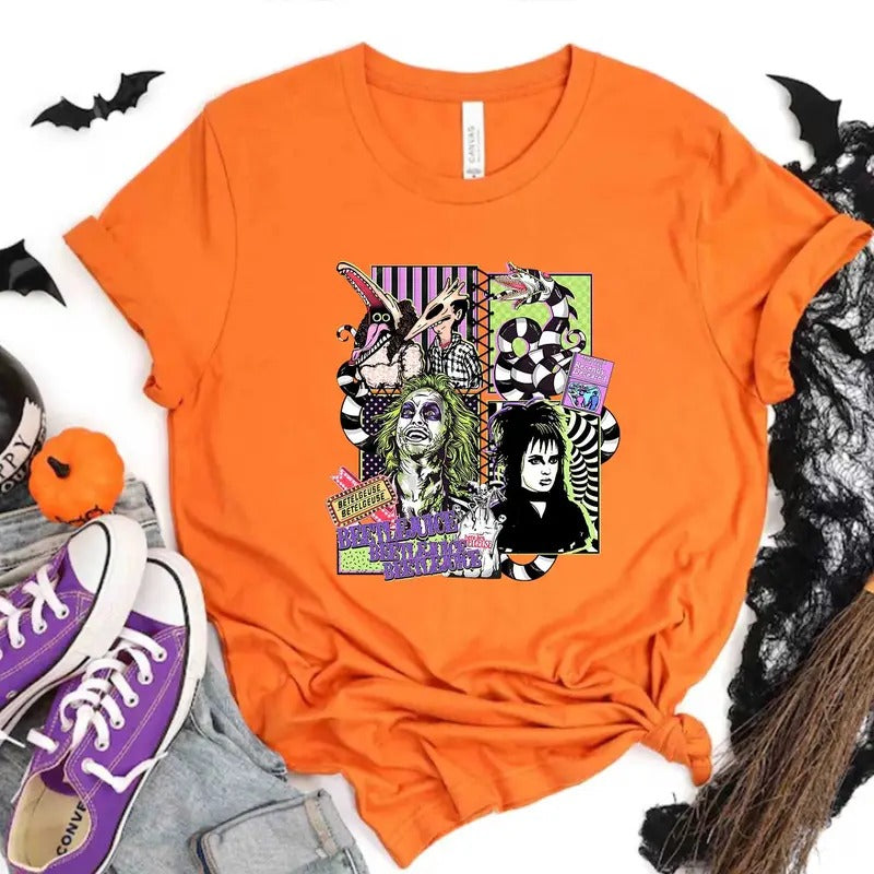 Beetlejuice Shirt, Hallowen Shirt, Cute Fall Shirt, Spooky Seasonstyle{n002}2