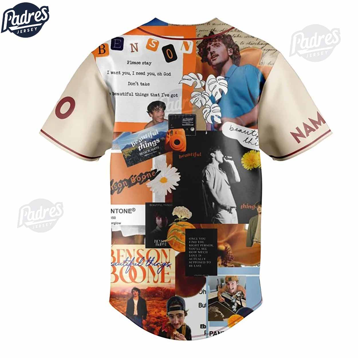 Benson Boone Custom Baseball Jersey Style - Padres Jersey Oasis: Elevate Your Baseball Style Game