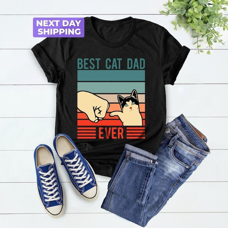 Best Cat Dad Ever Shirt, Cat Dad Shirt, Cat Lover Shirt, Gift For Him, Cat Owner Gift, Cat Father Shirt, Cat Lover Gift, Father's Day Gift