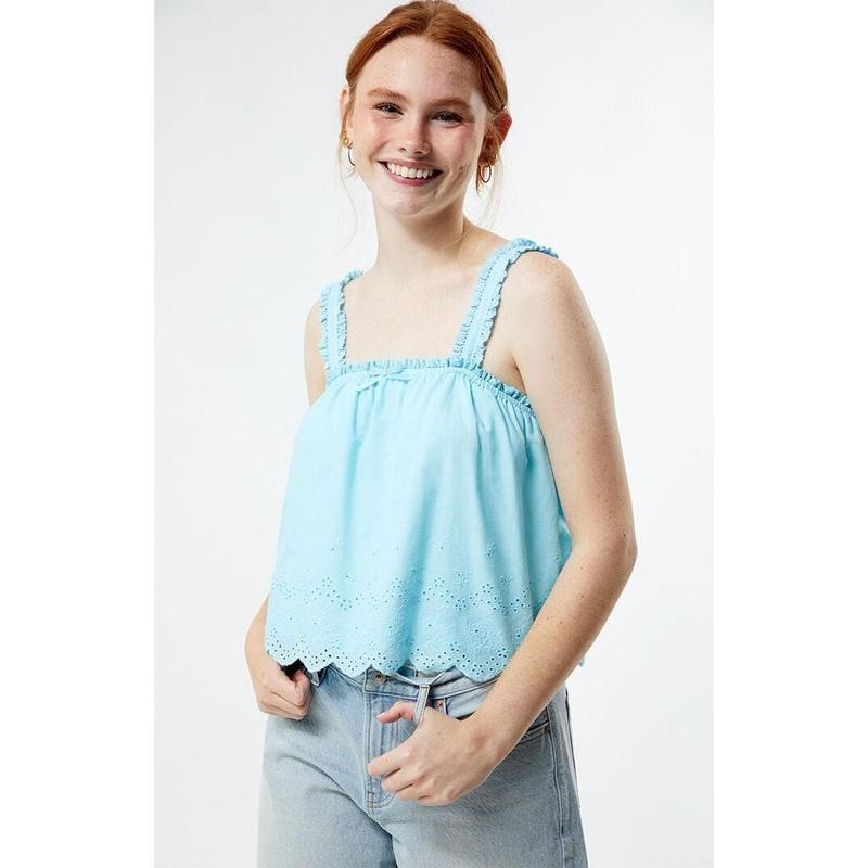 Beverly and Beck Women's Aspyn Embroidered Tank Top