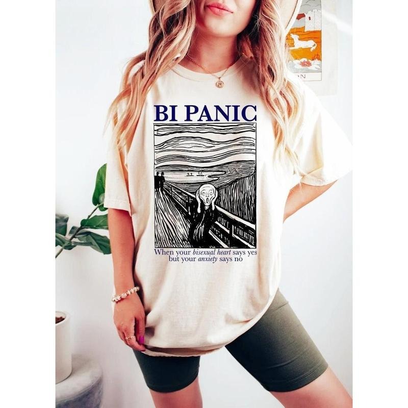 Bi panic shirt | bisexual panic shirt | bisexual tshirt | bisexual pride | retro bisexual shirt | bi pride shirt | funny bi gift | queer T-shirt, sweater and Hoodie