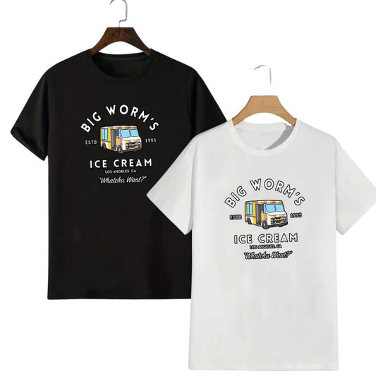 Big Worm Ice Cream Hoodie, Funny Friday Movie Sweatshirt, Oversized Humor Shirt, Big Worm, Friday, Pop Culture Tshirt