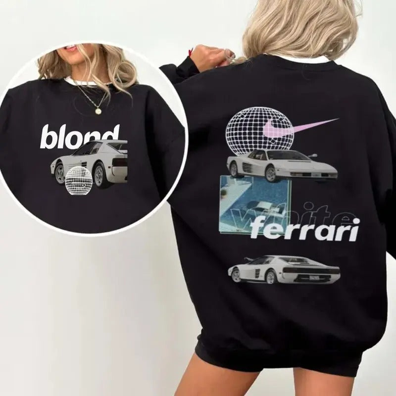 Bl0nd Frannk Unisex Sweatshirt, Ocean Bl0nd Album Sweatshirt, Music Gift, Bl0nde Sweatshirt, Sweatshirt Gift For Fans, Unisex Long Sleeve Crewneck Shirt