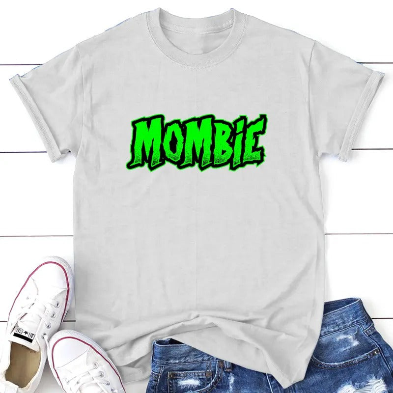 Mombie Apparel, Proudly Printed In The USA, Tee, Gray / White / Blue / Black #sassy #cute Hoodie, Sweatshirt