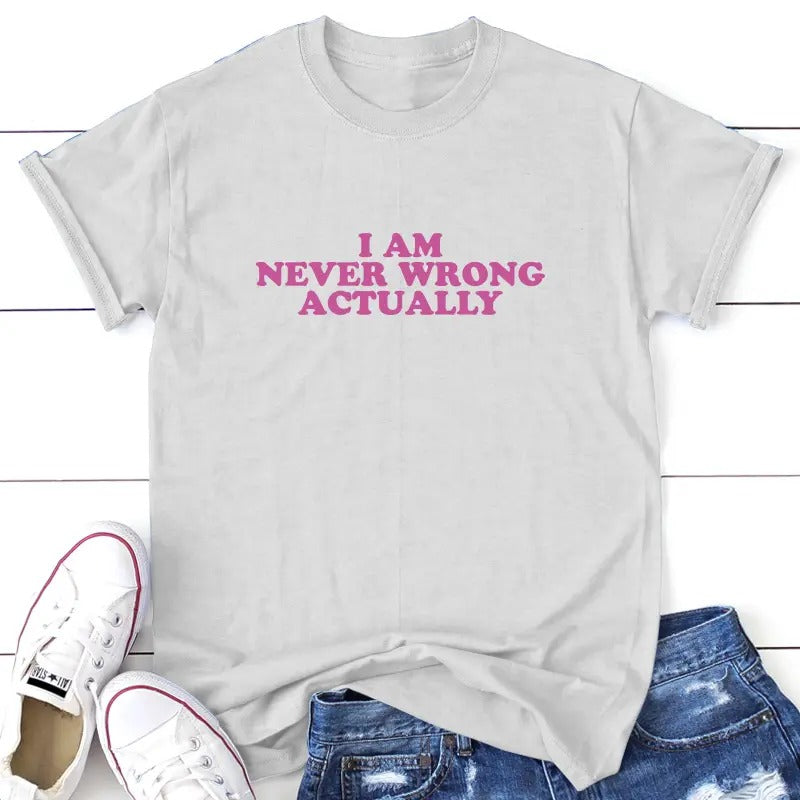 Never Wrong Apparel, Proudly Printed In The USA, Tee, Gray / White / Blue / Black #sassy #cute
