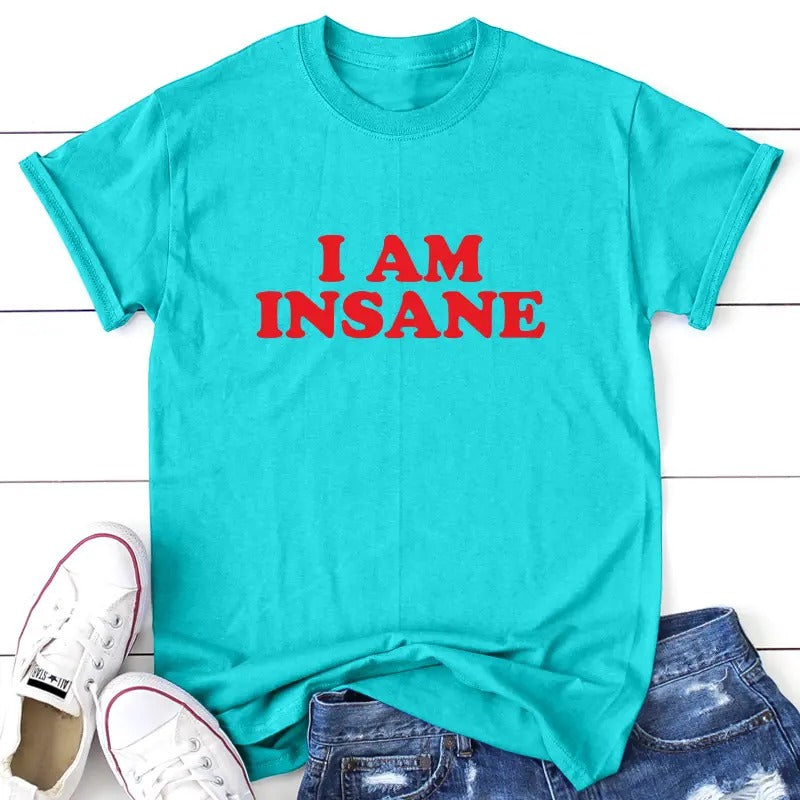 I Am Insane Apparel, Proudly Printed In The USA, Tee, Gray / White / Blue / Black #sassy #cute Hoodie, Sweatshirt
