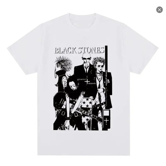 Black Stones T shirt Anime y2k 2000s Manga , Vintage unisex shirt