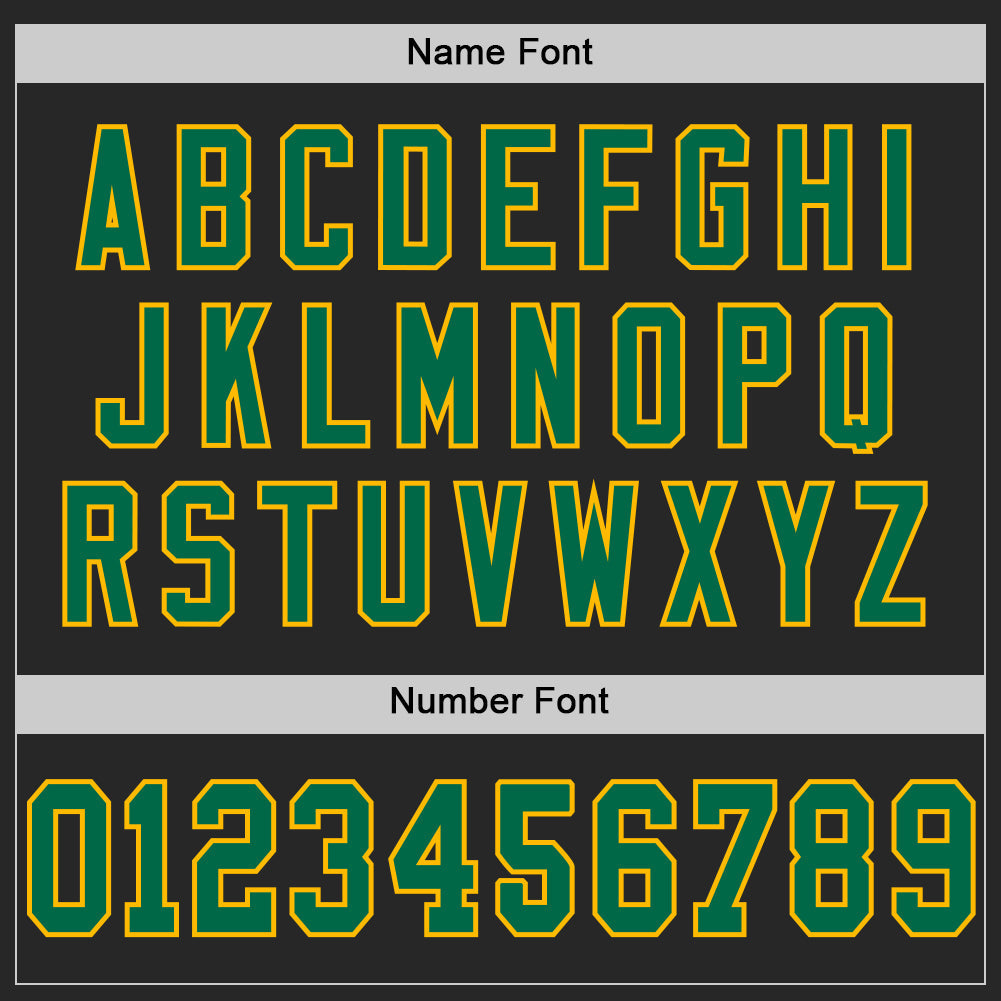 Custom Black Kelly Green-Gold Mesh Authentic Football Jersey T-Shirts, Hoodie, Sweatshirt | WearSparks.com (Image 4)