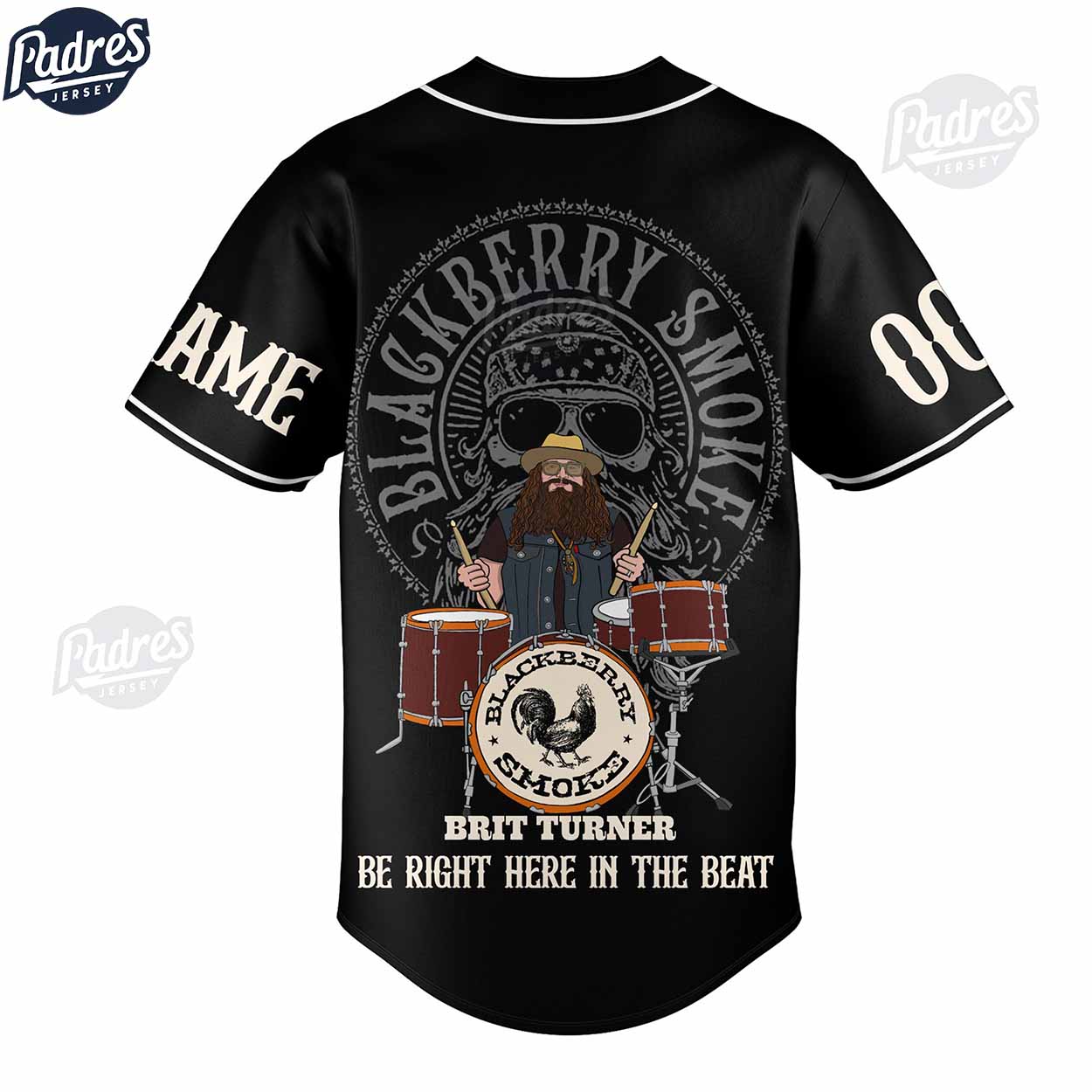Blackberry Smoke Band Be Right Here Personalized Music Baseball Jersey Shirt (Image 3)