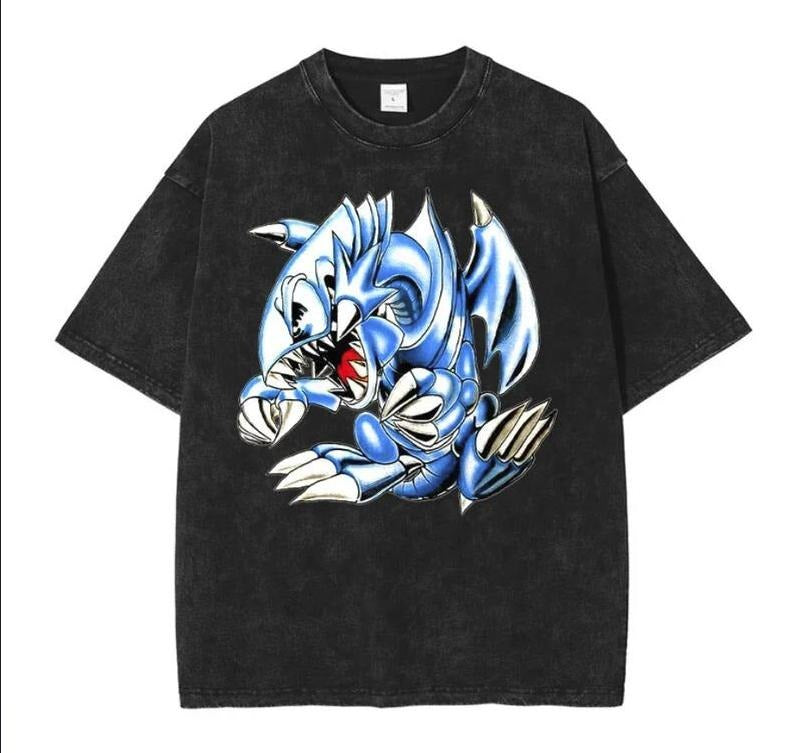Blue Eyes Toon Dragon Vintage T-Shirt - Men T-Shirt Gift For Him Menswear Top Underwear Tshirt