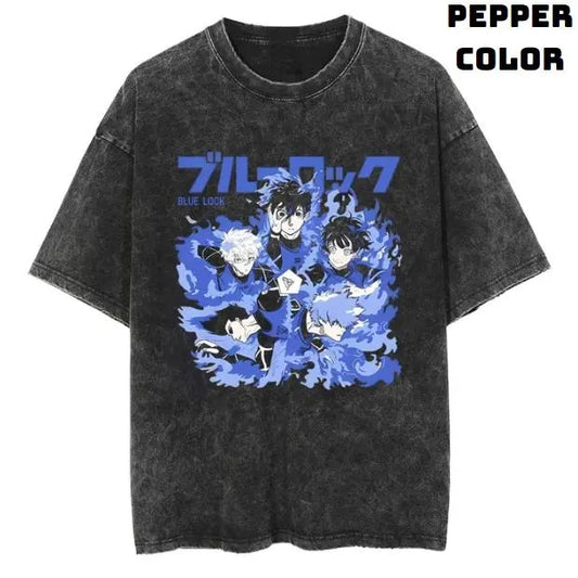 Blue Lock Vintage Tee, Blue Lock Shirt, Blue Lock Merch, Soccer, Football Team, Football,  Anime Shirt, Manga Shirt, Y2k Shirt, Anime Accessories, Vintage Graphic Tee , Unisex T-Shirt, Gift For Fan Top Menswear Streetwear Underwear Sweatshirt, Hoodie, Com