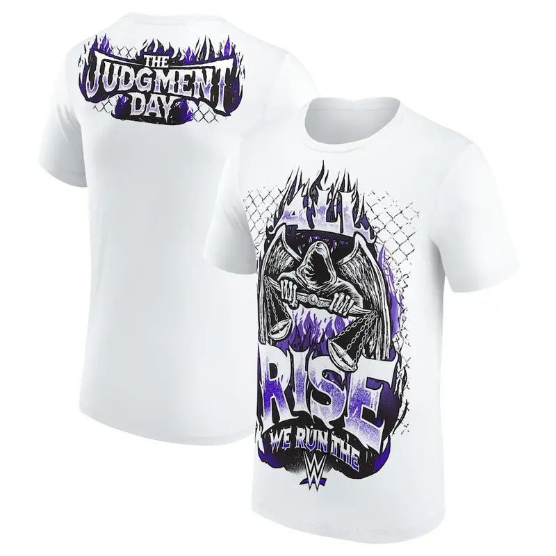 Judgment Day All Rise We Run 2 Sides T-Shirt, The Judgment Day Shirt, Professional Wrestler Fan Gift For Men Women Unisex Tee, Crew Neck SweatShirt, Hoodie, 100% Cotton, Black/White/Red/Navy/Blue, S-5XL