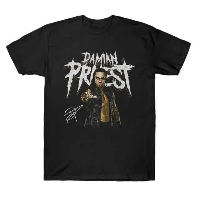 Damian Priest Pose T-Shirt, Damian Priest SmackDown Shirt, Professional Wrestler Fan Gift For Men Women Unisex Tee, Crew Neck SweatShirt, Hoodie, 100% Cotton, Black/White/Red/Navy/Blue, S-5XL