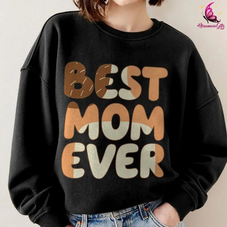 Bluey Best Mom Ever Shirt | Bluey Chilli Heeler Shirt | Gift For Mom | Cool Mom Club Shirt | Retro Chilli Heeler Shirt | Mothers Gifts