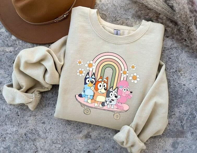 Bluey Era Shirt, Bluey Family Shirt, Bluey Cartoon Shirt, Bluey Birthday Party sweater Hoodie, Sweatshirt | WearSparks.com