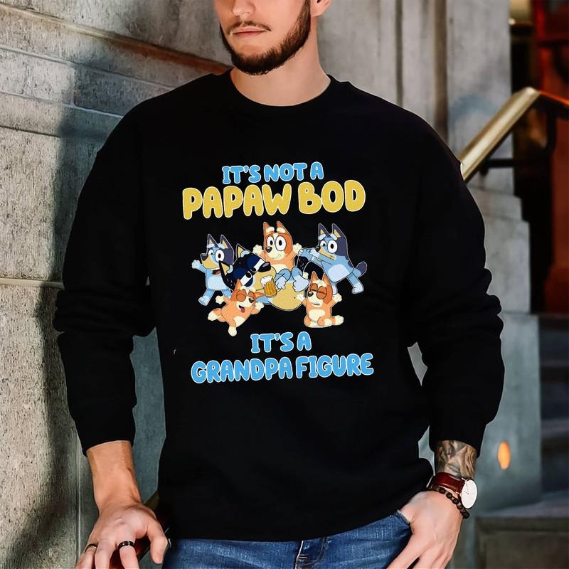 Bluey Grandpa Fathers Day Shirt | Bluey Father Figure Shirt | Bluey Bandit Dad Shirt | Bluey Dad Bod Shirt | Bluey Fathers Day Gift For Dad | Bandit Heeler Shirt