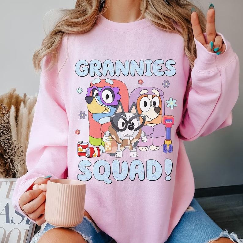 Bluey Grannies Squad Sweatshirt, Bluey Grannies Shirt, Bluey Friends Shirt, Bluey Grannies Shirt, Bluey Bingo Shirt, Bluey Muffin Shirt
