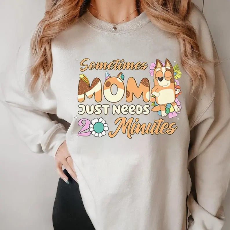 Bluey Mom I Need 20 Minutes Shirt | Bluey Chilli Mom Shirt | Where No One Come Near Me | Bluey Mama Shirt | Bluey Tee | Bluey Trending