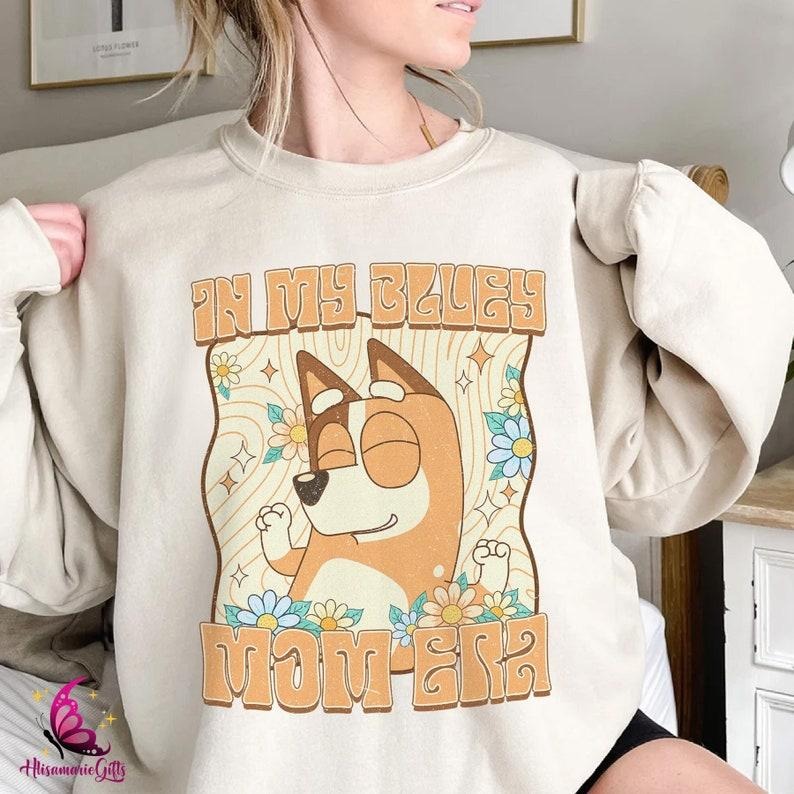 Bluey Mom Shirt, In My Bluey Mom Era Tee, Bluey Mum Tshirt, Bluey Mother's Day Gift, Cool Mom Club Shirt, Bluey Family Shirt, Bluey Mum Gift