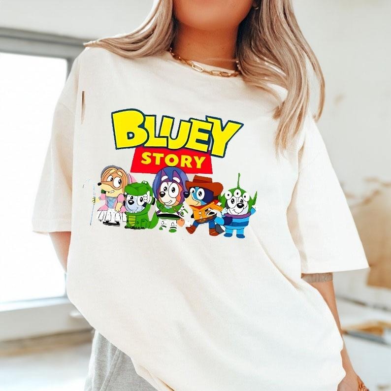 Bluey Story Shirt, Shirt, Bluey Fan Shirt, Bluey Tee Shirt , Bluey Character, Funny Mom Tee Shirt, Bluey Muffin Heeler Shirt, Funny Bluey Shirts, Bluey Bingo Family Shirt, Chilli Mum Shirt, Bluey Family Tee, Muffin Sweatshirt