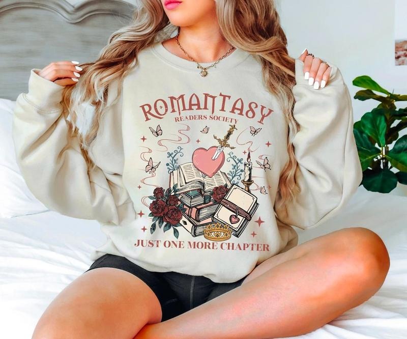 Book Lover Sweatshirt, Reader Shirt, Book Gift, Booktok Merch, Dark Romance Bookworm Sweatshirt, Fantasy Romance Novel Shirt, Funny Bookish Sweatshirt