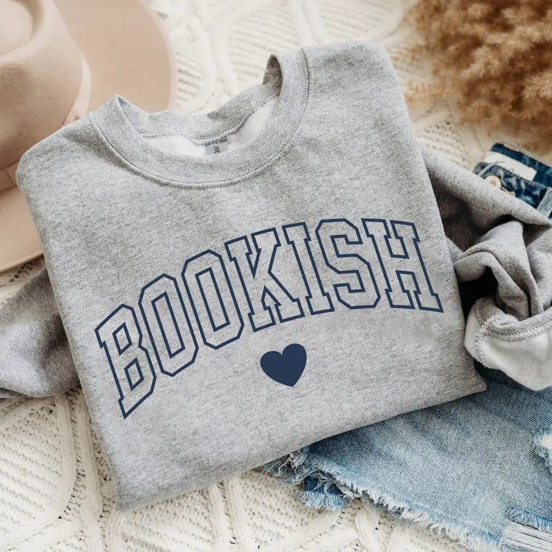 Bookish Sweatshirt, Vintage Bookish Bookworm Sweatshirt, Bookish Sweater, Book Club sweatshirt, Book Gift Shirt, Book Lover Shirt, Book Nerd, Book Crewneck, Librarian Shirt