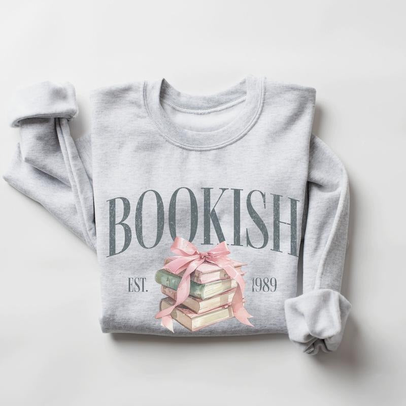 Bookish Sweatshirt, Vintage Bookish Shirt, Coquette Book Lover Shirt, Retro Bookish Gift, Gift For Book Lover, Bookworm Sweatshirt, Coquette Aesthetic Reading Shirt