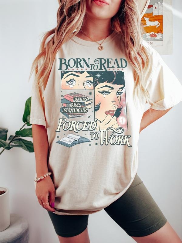 Born To Read Bookish Shirt, Funny Reader Book Addict Shirt, Bookish Bookworm Sweatshirt, Book Lover, Spicy Books, Dark Romance, Smut Shirt, Booktok Gift
