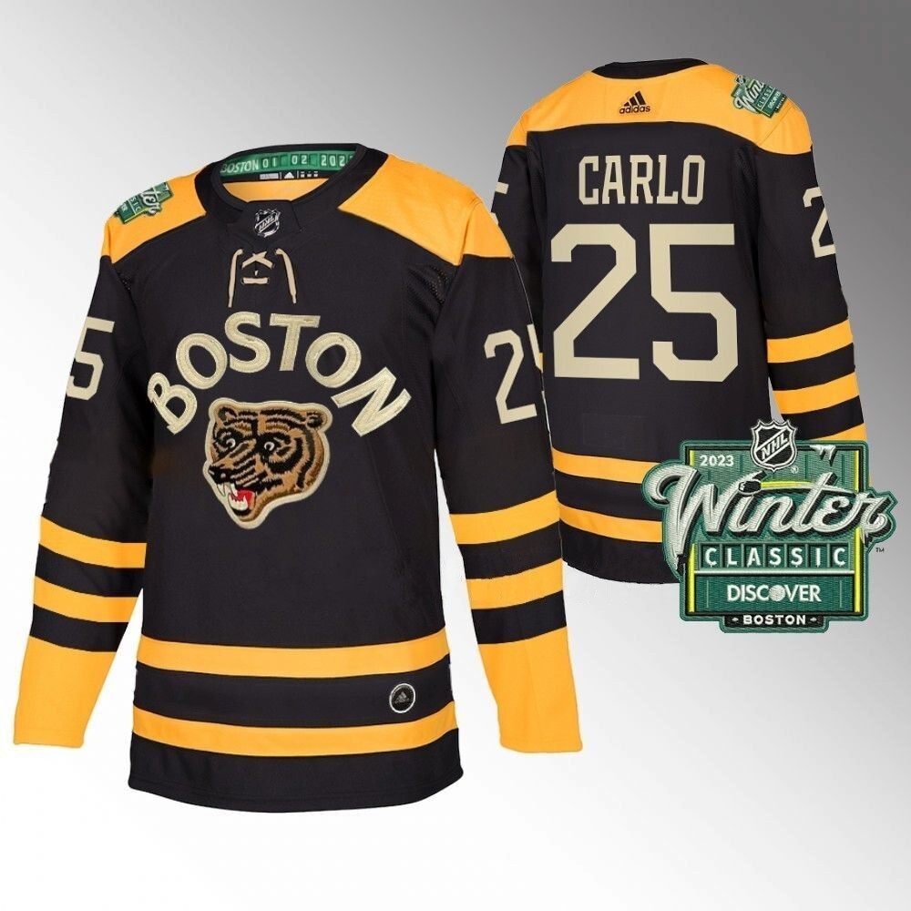 Boston Bruins #25 Brandon Carlo 2023 Winter Classic Black