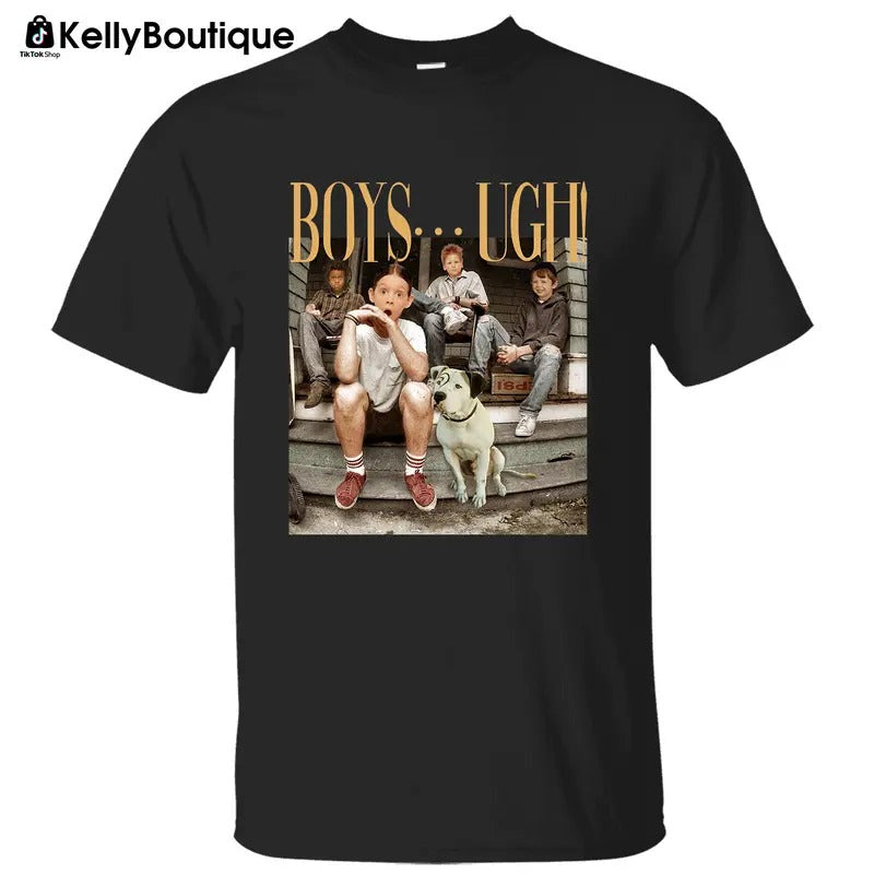 Boys Ugh Thug Life 90's Movie The Little Rascal Retro Hippie Groovy Valentine's Day Graphic Printed Unisex Classic Cotton T-shirt Sweatshirt Hoodie