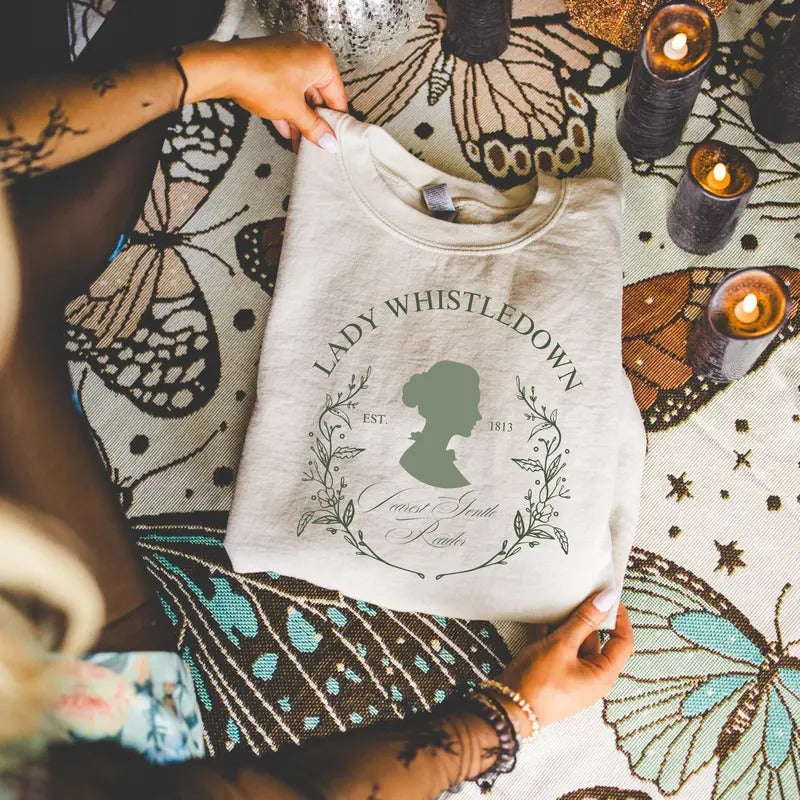 Bridgerton Sweatshirt, Lady Whistledown Crewneck, Bookish Merch, Booktok Hoodie, Dearest Gentle Reader Sweatshirt, Gifts for Book Lovers