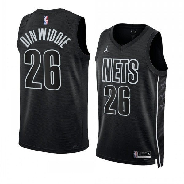 Brooklyn Nets #26 Spencer Dinwiddie Statement Edition 2022-23 Black Swingman