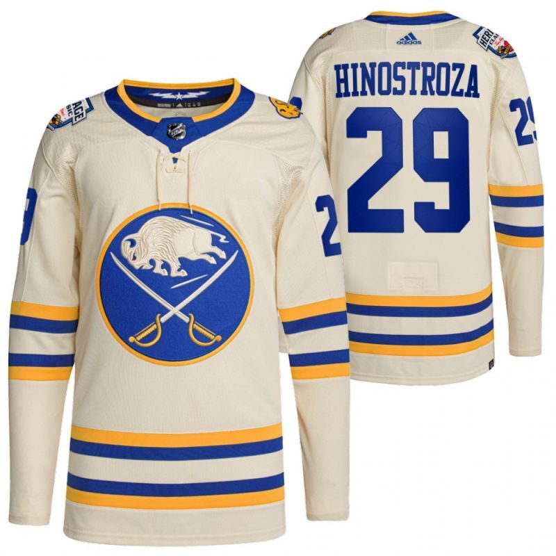 Buffalo Sabres #29 vinnie-hinostroza-white-2022-heritage-classic-primegreen-authentic-jersey