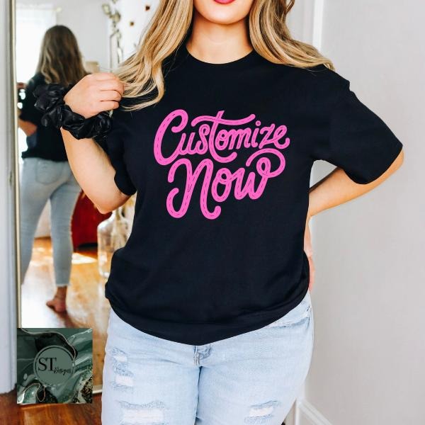 Build Your Own Graphic T-shirt Unisex Fit Chose Color and Design