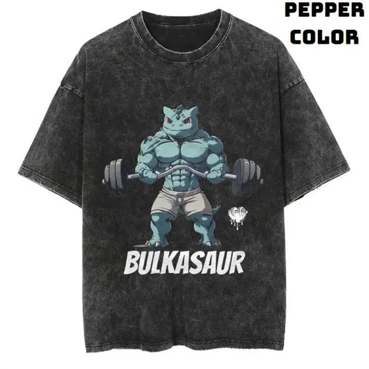 Bulkasaur Gym Pokemon Vintage Tee, Bulbasaur Shirt, Pokemon Shirt, Vintage Pokemon Anime T-shirt, Anime Manga Shirt, Gym Fitness Shirt, Vintage Graphic Tee, Unisex T-Shirt, Gift For Fan Pokemon, Crewneck Short Sleeve Shirt Top Menswear Streetwear