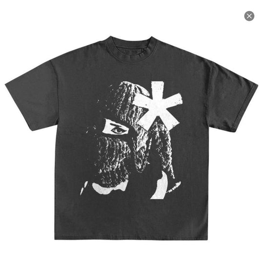 Bunny Balaclava Y2K Streetwear T-Shirt Y2K Shirts Vamp Opium Aesthetic Streetwear Y2k Tees