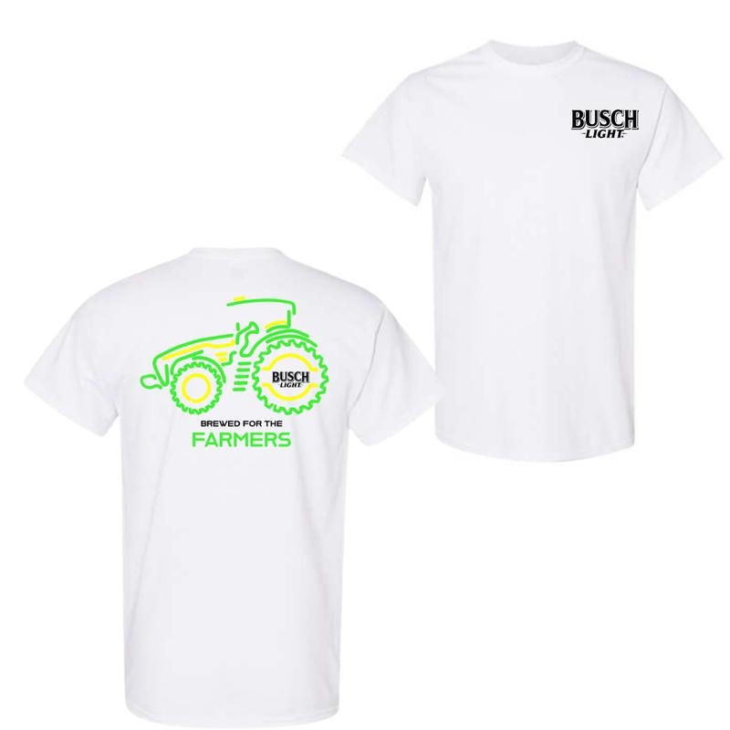 Busch Light Farmers Tractor 2-sided T-Shirt Sweatshirt Hoodie